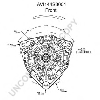 PRESTOLITE ELECTRIC avi144s3001 -  Генератор, 24В 100А